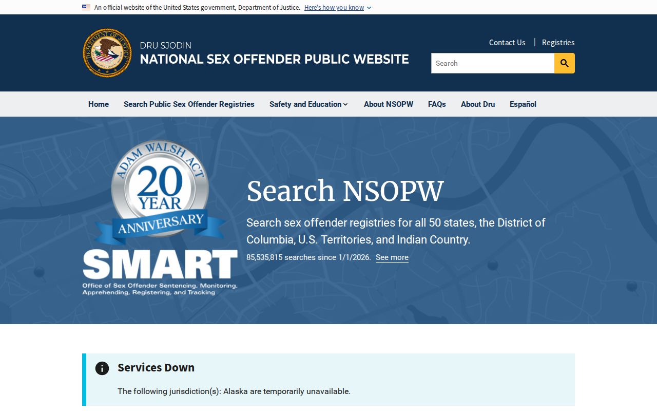 National registry supplement for a Macomb County sex offender search